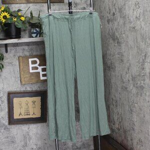State of Day Womens Fluid Knit Pajama Pants 100189719MS Organic Green 2XL